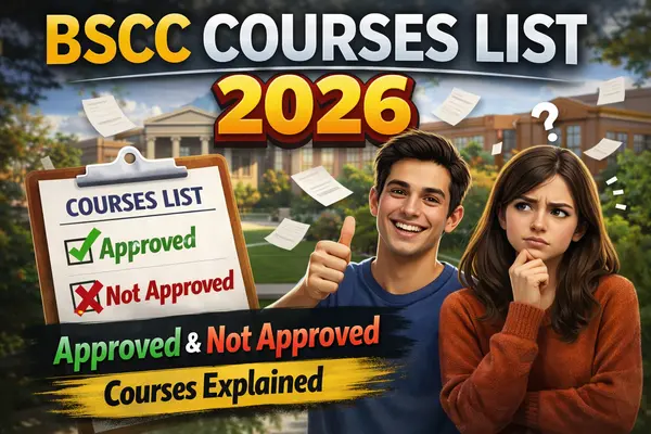 BSCC courses list 2026 – approved and not approved courses explained